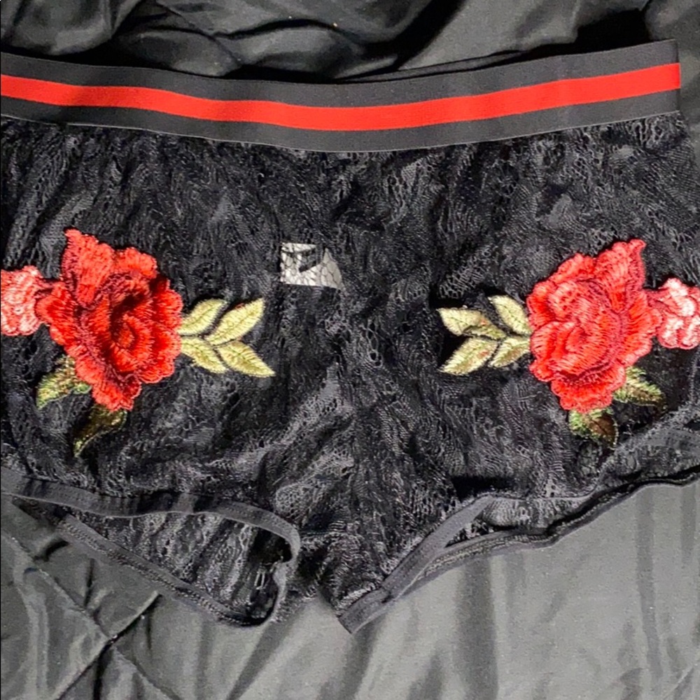 Women see through shorts